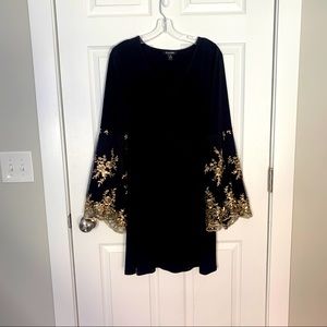 Black Bell Sleeve Dress